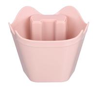 QUARKZMAN Coffee Knock Box, 4 Inch Plastic Polygonal Knock Box Pour Espresso Machine Accessories, Multipurpose Coffee Grounds Bin With Non-Slip Base Pour Home Cafe Office Use, Pink