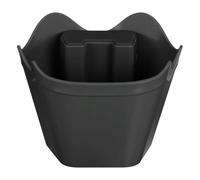 QUARKZMAN Coffee Knock Box, 4 Inch Plastic Polygonal Knock Box Pour Espresso Machine Accessories, Multipurpose Coffee Grounds Bin With Non-Slip Base Pour Home Cafe Office Use, Black