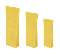 QUARKZMAN Coin Abattage en Plastique 3 Pcs Coin Forestier en Plastique ABS 150/200/250 mm pour Bois Coin d'Abattage pour Clé à Chocs Coins d'Abattage Coins d'Arbre Jaune