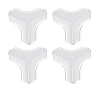 QUARKZMAN Coin Protecteurs, 12pcs 39x39x39mm - Preuve Coins et Bords Protecteurs Gardes, T-Forme Table Coin Pare-Chocs Couverture Meuble Coin (Transparent)