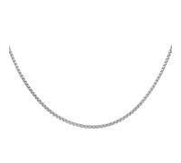 QUARKZMAN Colliers Chaîne Carrée 3.5mm De Large 21.7 Pouces De Long En Acier Inoxydable Collier Boîte Ronde Pour Hommes Femmes, Ton Argenté