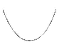 QUARKZMAN Colliers Chaîne Carrée 3mm De Large 30 Pouces De Long En Acier Inoxydable Collier Chaîne Ronde Boîte Pour Hommes Femmes, Ton Argenté