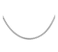 QUARKZMAN Colliers Chaîne Carrée 5mm De Large 21.7 Pouces De Long En Acier Inoxydable Collier Chaîne Ronde Boîte Pour Hommes Femmes, Ton Argenté