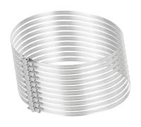 QUARKZMAN Colliers De Conduit En Acier Inoxydable 430 De 8.5 Pouces, 10 Pcs Colliers Serre-Tube Ajustables Avec Mécanisme À Vis Sans Fin Pour Conduit Flexible Chauffage froid Échappement