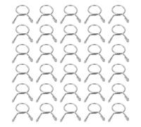 QUARKZMAN Colliers De Serrage Pour Tuyaux 30Pcs 10mm DI 11.5mm Diamètre De Serrage 304 Acier Inoxydable Colliers Ressort Assortiment Pour Tuyau D'Air Tube Conduite D'Eau Moto Scooter ATV,