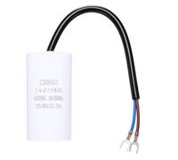 QUARKZMAN Condensateur CBB60 14µF 450V CA 50/60Hz 37.5x73mm 2 fils