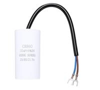 QUARKZMAN Condensateur CBB60 20µF 450V CA 50/60Hz 37.5x73mm 2 fils
