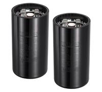 QUARKZMAN Condensateur De Démarrage Moteur CD60, 460-552uf/MFD AC125V Condensateur De Marche Universel Pour Moteur Électrique 50-60Hz, Noir 46x86mm, Lot De 2