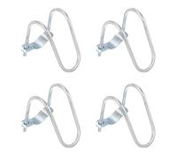 QUARKZMAN Connecteur-Croisé Vertical Tuyau Agrafe, 4pcs Ajustement 2"(50 mm) à 2"(50mm) Croisement Boucle Acier Croix Tuyau Collier pour Serre Auvent Cadres