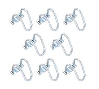 QUARKZMAN Connecteur-Croisé Vertical Tuyau Agrafe, 8pcs Ajustement 1"(25mm) à 1-1/4"(32mm) Croisement Boucle Acier Croix Tuyau Pince pour Serre Auvent Cadres