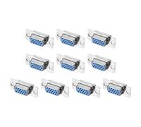 QUARKZMAN Connecteur D-Sub Db15 Femelle Prise 15 Broches 3 Rangées Prise Série pour Équipement Mécanique CNC Ordinateurs Lot de 10