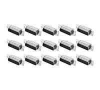 QUARKZMAN Connecteur D-Sub Db26 Mâle Prise 26 Broches 3 Rangées Connecteur Série Mâle pour Équipement Mécanique CNC Ordinateurs Lot de 15