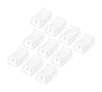 QUARKZMAN Connecteur De Bande LED 2 Broches, Connecteurs LED 10mm Pour Bandes Lumineuses, Clips Non Fils RGB Connecteur D'Éclairage De Piste Sans Espace Pour Bandes Lumineuses, Pack De 20