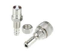 QUARKZMAN Connecteur De Carburant Mâle Et Écrou pour Tohatsu 1 Ensemble | 1 Ensemble, Couleur Argent Ton, Matériau Métal, Taille 12,6/48,8/10/48,5 mm, Pour Nissan 2/4 Temps, Remplacement