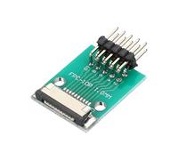 QUARKZMAN Connecteur FFC FPC Carte 10 Broches 1mm Socket Vers 2.54mm Double Rangée De Broches Courbées Adaptateur De Traction, Carte Convertisseur PCB Pour LCD TV Appareil Photo Numérique