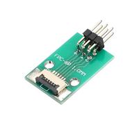 QUARKZMAN Connecteur FFC FPC Carte 5 Broches 1mm Socket Vers 2.54mm Double Rangée De Broches Courbées Adaptateur Basculant, Carte Convertisseur PCB Pour LCD TV Appareil Photo Numérique