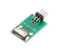 QUARKZMAN Connecteur FFC FPC Carte Adaptateur 6 Broches 1mm Socket Vers 2.54mm Double Rangée De Broches Courbées Adaptateur Pull-Down, Carte Convertisseur PCB Pour LCD TV Appareil Photo