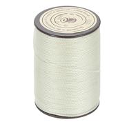QUARKZMAN Corde Cirée 0.8mm Crème Polyester Ciré 54 Yards Fil Cordon Macramé Perlage Corde Cirée pour Bracelet Collier Fabrication De Bijoux