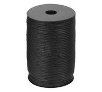 QUARKZMAN Corde en polypropylène tressé de 5 mm, 100m Corde en Nylon Cordage Creux pour étendoir, Camping, randonnée, extérieur, Noir