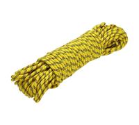QUARKZMAN Corde en polypropylène tressé en Diamant Corde en Nylon 3/8" 98ft/30m Haute résistance pour Une Utilisation intérieure et extérieure Navigation Vêtements Ligne - 9mm, Jaune/Noir