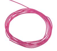 QUARKZMAN Cordon Torsadé en Polyester 5m, 1.5mm Diamètre Cordon Décoratif pour Rideaux, Sacs Cadeaux, Poignées en Corde, Décoration Intérieur, Tapisserie D'Ameublement, Costume, Rouge Rose