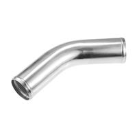 QUARKZMAN Coude 45° Tuyau Intercooler Aluminium Argenté 1pc Pour Auto