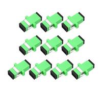 QUARKZMAN Coupleur Fibre Optique SC/APC Monomode simple Adaptateur Câble Fibre Optique Connecteurs Pour Network Internet, 10 Pcs