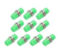 QUARKZMAN Coupleur Optique à Fibre Fc vers Fc/Apc avec Bride Ronde, Adaptateur Simplex Monomode, Fc-Fc/Apc, pour Connecteur Réseau Internet, Lot de 10 Pièces