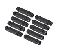 QUARKZMAN Coupleur RJ45 Étanche, Double Tête Blindée Femelle à Femelle IP67 pour Câble Ethernet Extérieur LAN pour Cat6/Cat5e/Cat5, Pack de 10