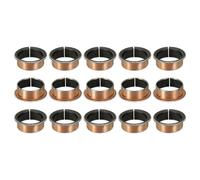 QUARKZMAN Coussinet lisse à bride 15 Pièces 35mm x 39mm x 16mm