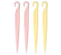 QUARKZMAN Couteau À Décoller Les Gâteaux, Outil De Pâtisserie En Plastique Pour Gâteaux, Biscuits, Accessoires De Cuisine Pour Pain, Toast, Desserts, Pâtisseries, DIY, Jaune Clair/Rose Cl...