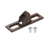 QUARKZMAN Crémones De Porte Coulissante, 2.4" x 0.67" Crémones En Alliage De Zinc Pour Porte Coulissante En Verre Avec Vis De Fixation Pour Diverses Portes Coulissantes De Patio, Marron