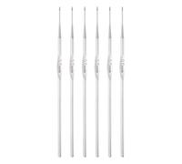 QUARKZMAN Crochet En Acier Inoxydable Crochet 0,5 Mm Aiguilles À Tricoter Pour Artisanat Diy Fil 6 Pièces