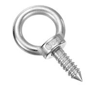 QUARKZMAN Crochets À Oeil M10x30mm 2.8x1.6x1.6 Pouce 304 Acier Inoxydable Crochets À Oeil Crochets Pour Hamac Pour Screw Eyes suspendu Balançoire, Yoga Hammock Stand, Pack De 1