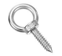 QUARKZMAN Crochets À Oeil M10x40mm 3.3x1.6x1.6 Pouce 304 Acier Inoxydable Crochets À Oeil Crochets Pour Hamac Pour Screw Eyes suspendu Balançoire, Yoga Hammock Stand, Pack Of 1