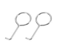 QUARKZMAN Crochets de Levage de Drain, 2Pcs Crochet de Tirage de Grille de Drain en Acier Inoxydable pour Le Retrait de La Couverture de Drain Nettoyage Quotidien, 63 x 30mm, Argent