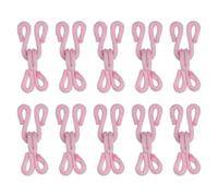 QUARKZMAN Crochets et Œillets de Couture, 14Pcs - Polyester Couvert Crochets et Œillets de Coutures Fermeture pour Vêtements, Soutien-Gorge, Jupe, Couture Diy Craft (Rose, 23mm Longueur)
