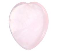 QUARKZMAN Crystals Heart Healing Stones Rose [Mots interdits] Thumb Natural Love Positive Energy FENG Shui Palm Worry Gemstone 1.6" Pour Balancing Meditation Anxiety Stress Relief Powerful