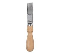 QUARKZMAN Cuir Bord Biseauteurs 16mm Large Bouche Inox Acier Écumeur Cuir Outil Cuir Bord Écumer Biseau avec Bois Poignée pour Cuir Bordure Tondeuse Coupe Amincissement Artisanat