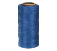 QUARKZMAN Cuir Couture Ciré Fil, 284 Yards / 260m 0.8mm 150D Plat Polyester Polyvalent Fils pour Cuir Artisanat, Reliure, Cordonnerie, Saphir Bleu