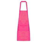 QUARKZMAN Cuisine Cuisiner Tabliers Polyestre Art Tabliers Poterie Tablier Imperméable artistes Peinture Tablier avec 2 Poches pour Maison Restaurant Artisanat Jardin BBQ, Rose