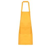QUARKZMAN Cuisine Cuisiner Tabliers Polyestre Art Tabliers Poterie Tablier Imperméable artistes Peinture Tablier avec 2 Poches pour Maison Restaurant Artisanat Jardin BBQ, Jaune