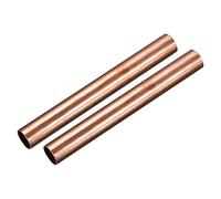 QUARKZMAN Cuivre Tube, 18mm OD 1mm Paroi Épaisseur 150mm Longueur Rond Tuyau Tube pour Industrie, Bricolage Projets 2 Pcs