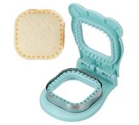 QUARKZMAN Cutter A Sandwich Sans Croûte, Forme Carrée Uncrustable Sandwich Maker Sealer Press Bread Cookie Cutter And Sealer Pour DIY Breakfast Lunch Afternoon Tea (Blue)