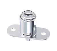 QUARKZMAN Cylindre Armoire Serrure x 1 Pièce 3/4" Diamètre Poussez Plongeur Tiroir Porte Serrure Clé Différente avec 2 Clés Cylindre Longueur 23mm