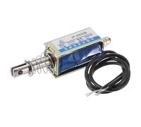 QUARKZMAN DC 12V 0.3A Solénoïde Électroaimant Type Push-Pull 5N Course de 10mm Actionneur Solénoïde Cadre Ouvert Mouvement Linéaire JF-0530B Magnétisme Solénoïde