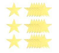 QUARKZMAN Décoration découpée d'étoiles dorées, 24 Pcs 6" Double Printed Paper Stars Cutout Confetti Cardboard Stars Decorations pour Bulletin Board Wall Classroom Party