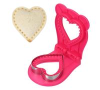 QUARKZMAN Découpeuse De Sandwich Sans Croûte Forme De Coeur Rose Rouge | Machine À Sceller Les Sandwichs Pressoir Découpeuse Et Scelleuse De Pain Et Biscuits Pour Petit Déjeuner DIY