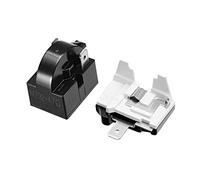 QUARKZMAN Démarrage Relais 2 Pin 4.7 Ohm 2pcs et Protecteur de Surcharge 1/2HP 1pcs pour Réfrigérateur Compresseur