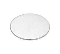 QUARKZMAN Disque En Acier Inoxydable, 1-3/16"(30mm) Dia x 0.06"(1.5mm) Épaisseur Rond Métal Estampage Blanks Tags Métal Rond Cercle Plaque Plate Pour Gravure Estampage Nom Tag, Pack De 25